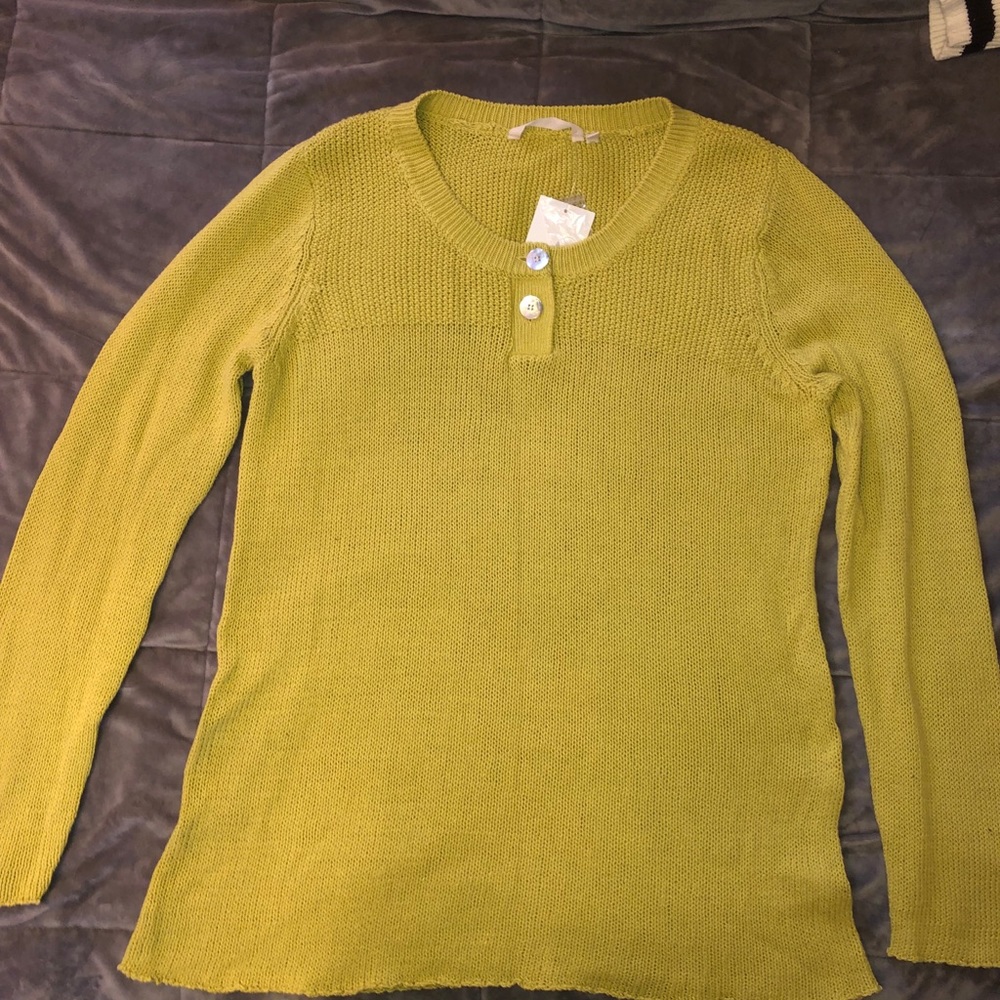 Soft surroundings green sweater